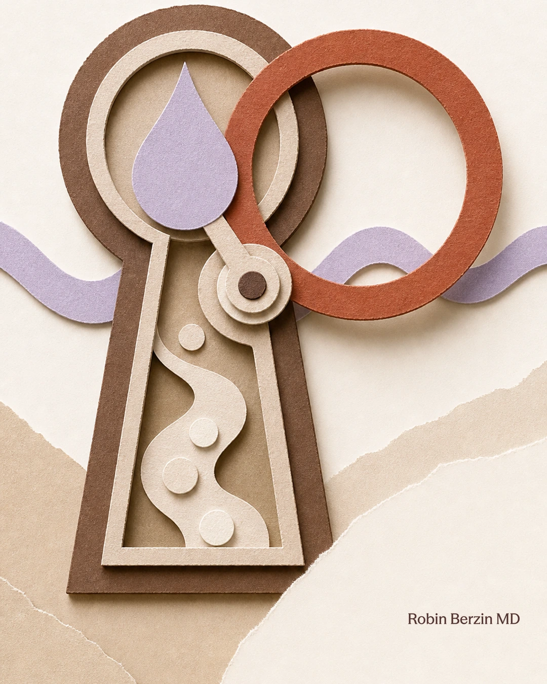 Why GLP-1s Underperform Without Estrogen editorial cut-paper collage illustration
