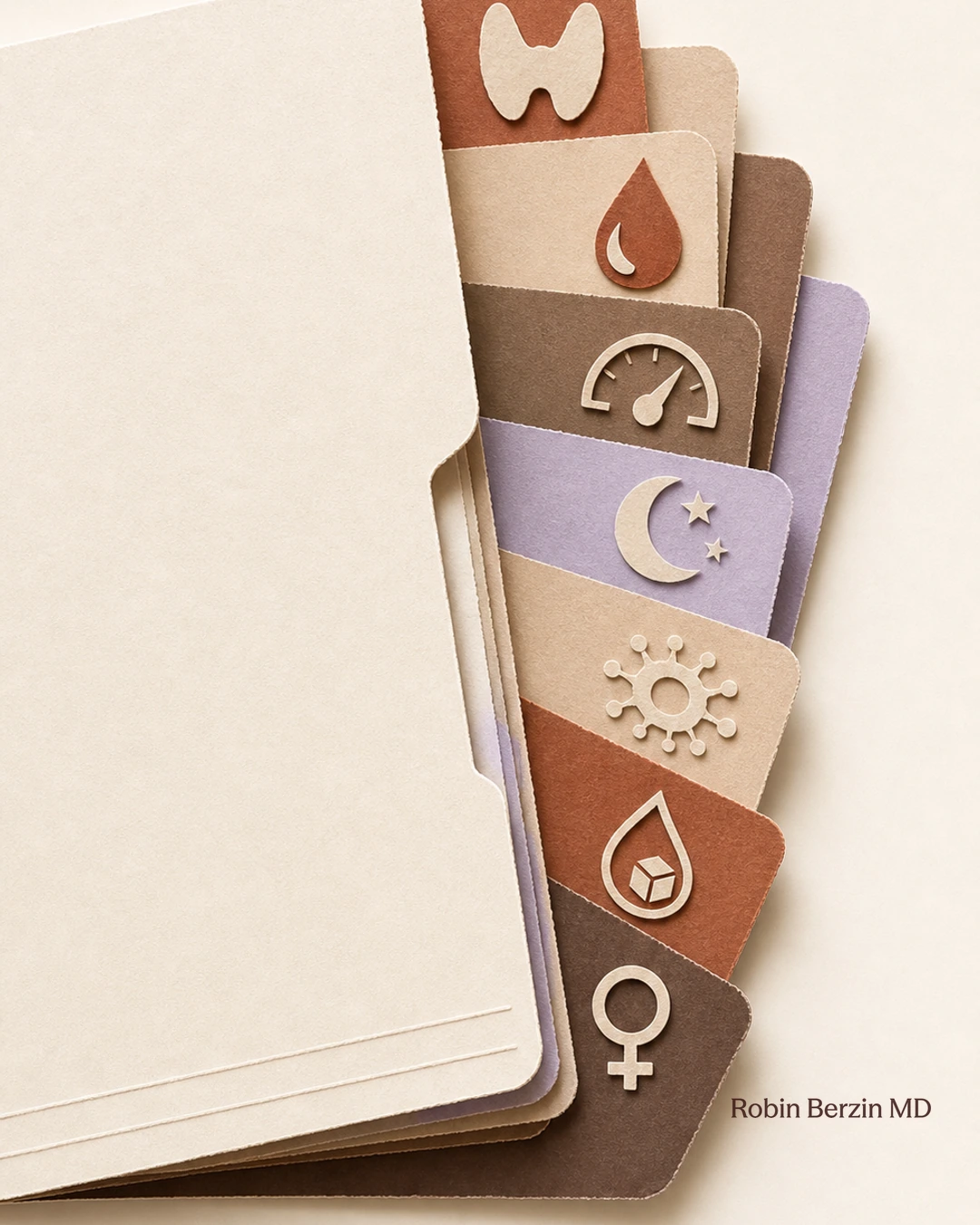 Normal Labs but Still Tired? 7 Root Causes editorial cut-paper collage illustration